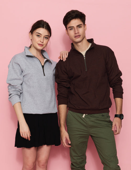 Gildan cadet collar sweatshirt best sale