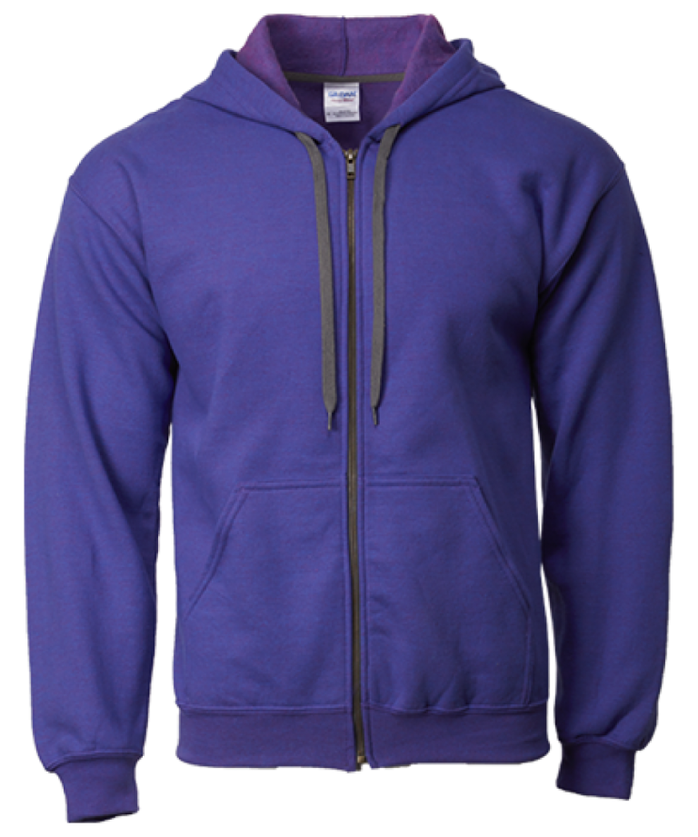 Gildan 18700 Unisex Vintage Full Zip Hooded Sweatshirt – 270GM 