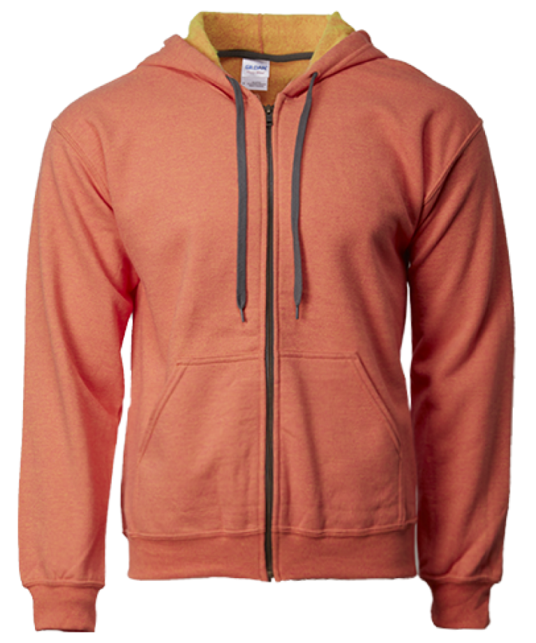 Gildan 18700 Unisex Vintage Full Zip Hooded Sweatshirt – 270GM