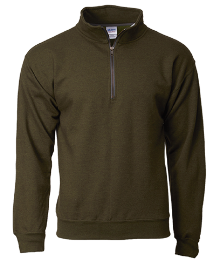 Gildan 18800 Unisex Vintage Cadet Collar Sweatshirt – 270gm Moss