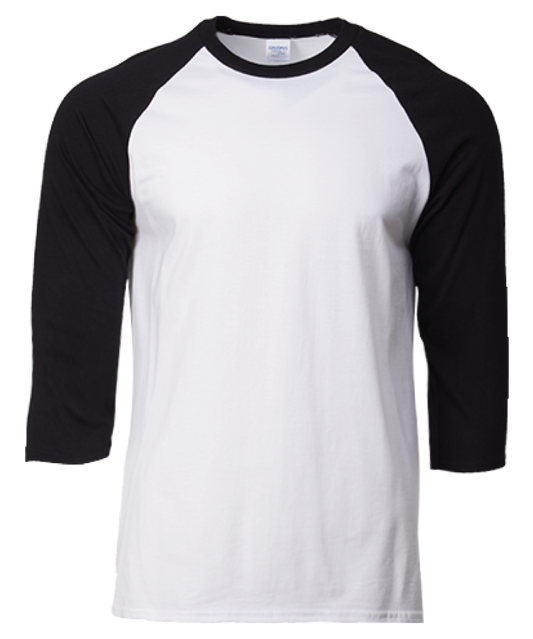 Gildan 76700 Unisex 3/4 Sleeve Raglan Premium Cotton T-Shirt – 180gm