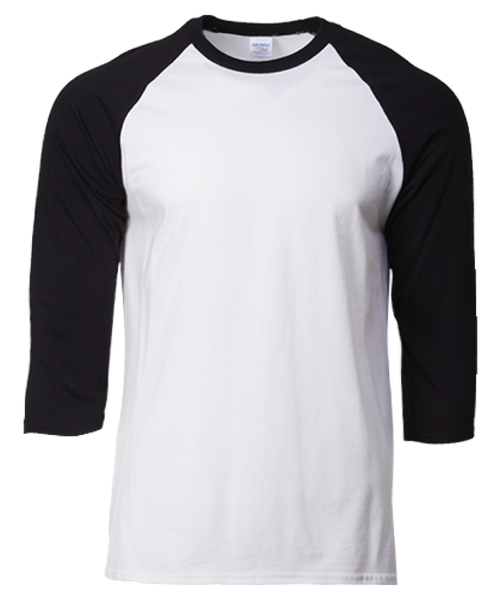 Gildan 76700 Unisex 3/4 Sleeve Raglan Premium Cotton T-Shirt 
