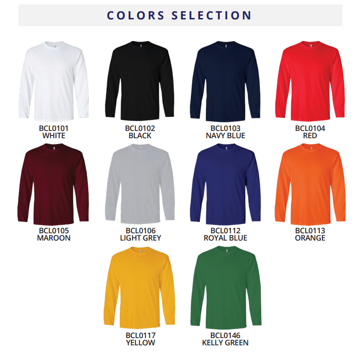 BCL01 - Beam Premium Cotton Long Sleeve T-shirt (Unisex)