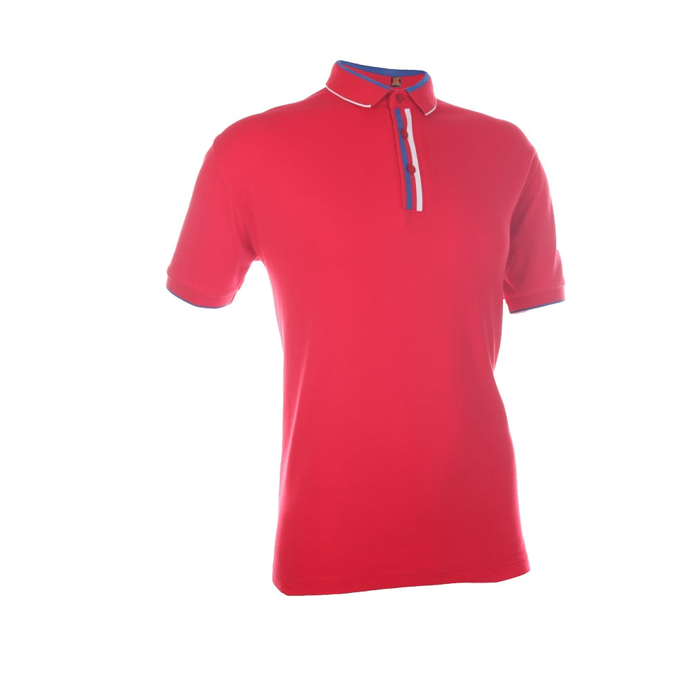 CI10 - Unisex CVC Cotton Interlock Tipped Polo Shirt 210gsm
