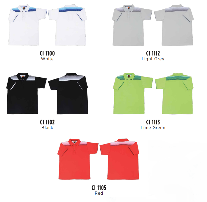 CI11 - Unisex CVC Cotton Interlock Polo Shirt 210gsm