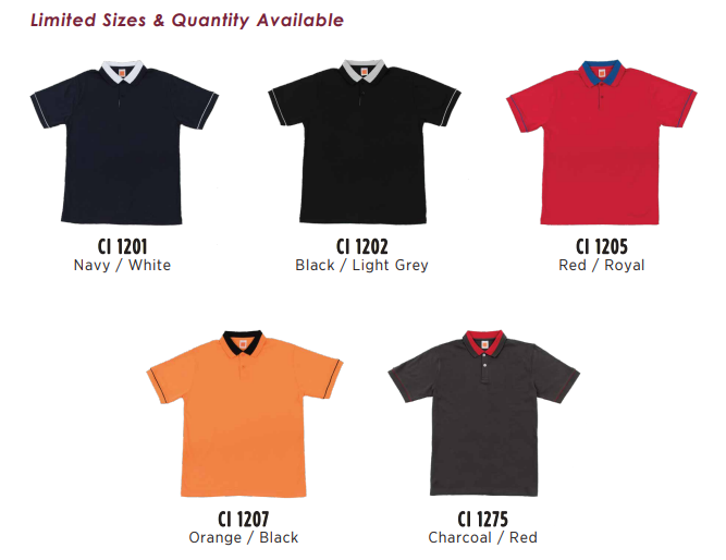 CI12 - Unisex CVC Cotton Interlock Polo Shirt 210gsm