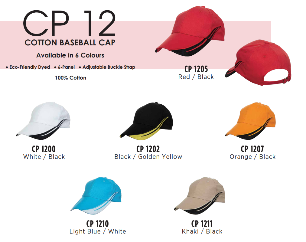 CP12 - COTTON BASEBALL CAP