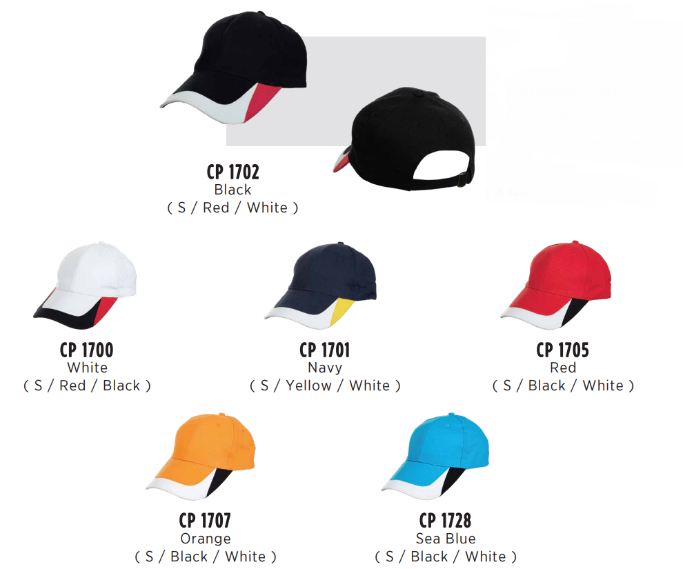 CP17 - COTTON BASEBALL CAP