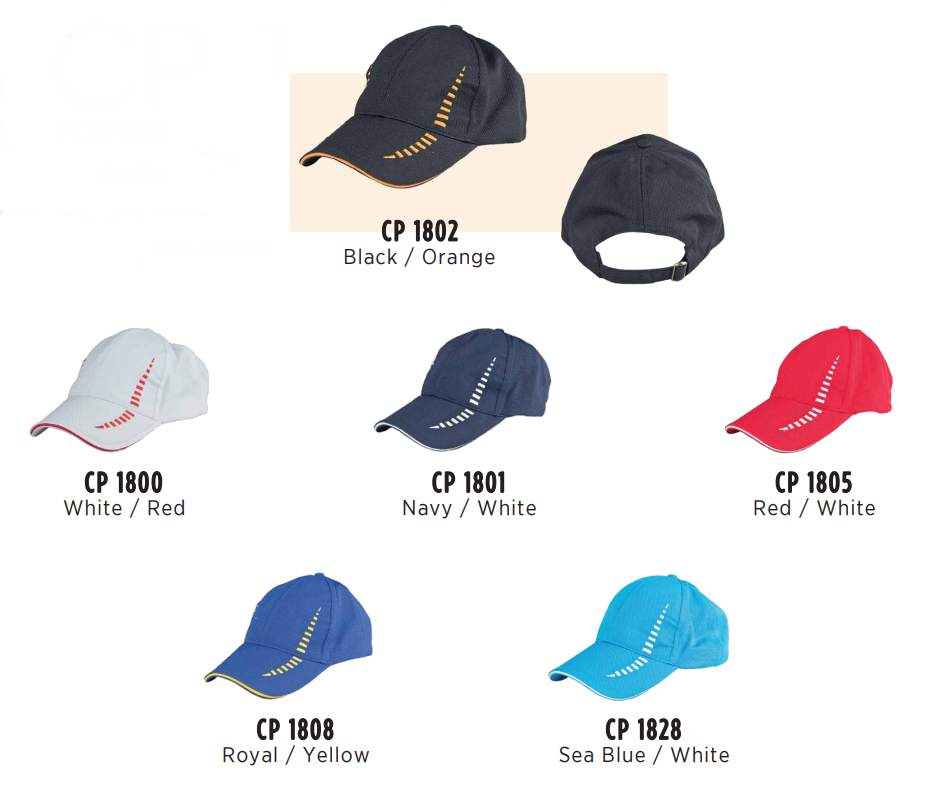 CP18 - POLYESTER BASEBALL CAP