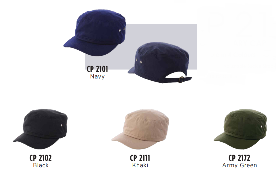CP21 - COTTON MILITARY CAP