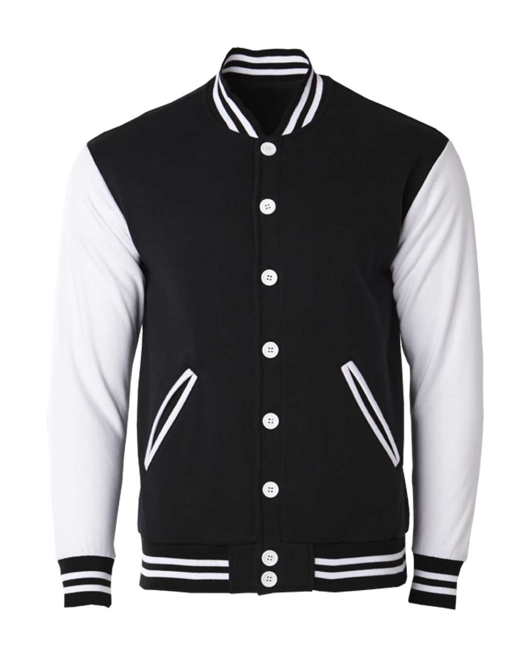 Varsity Jacket Black White