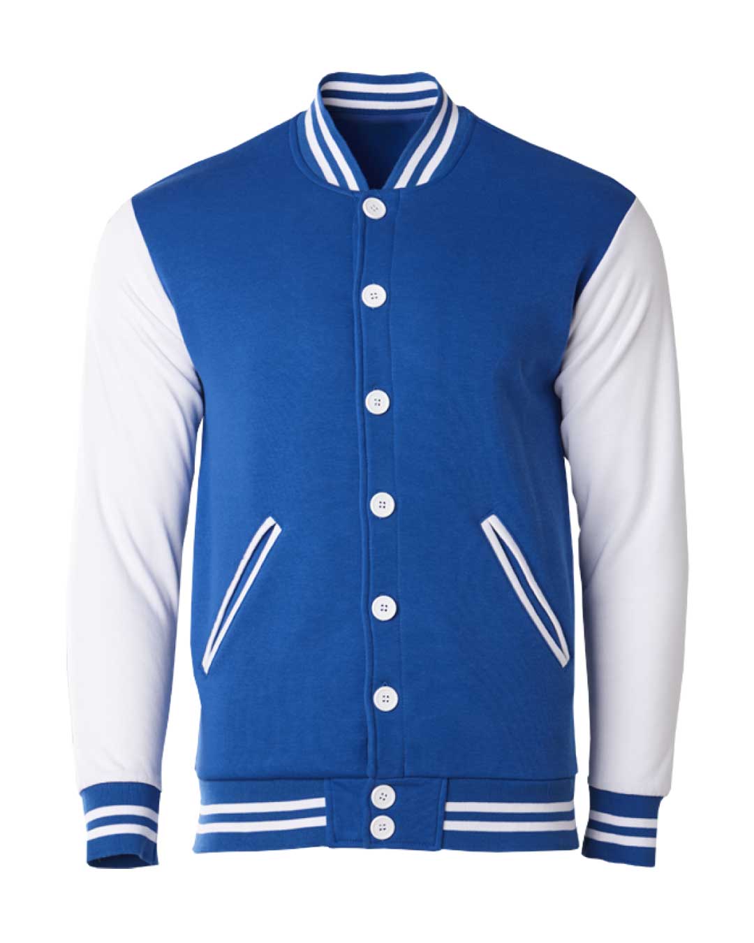 Varsity Jacket Royal White