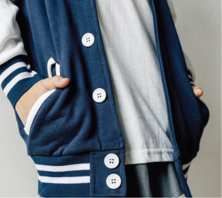 CRJ1100B -  [Kids] Crossrunner® Youth Varsity Jacket 230gsm