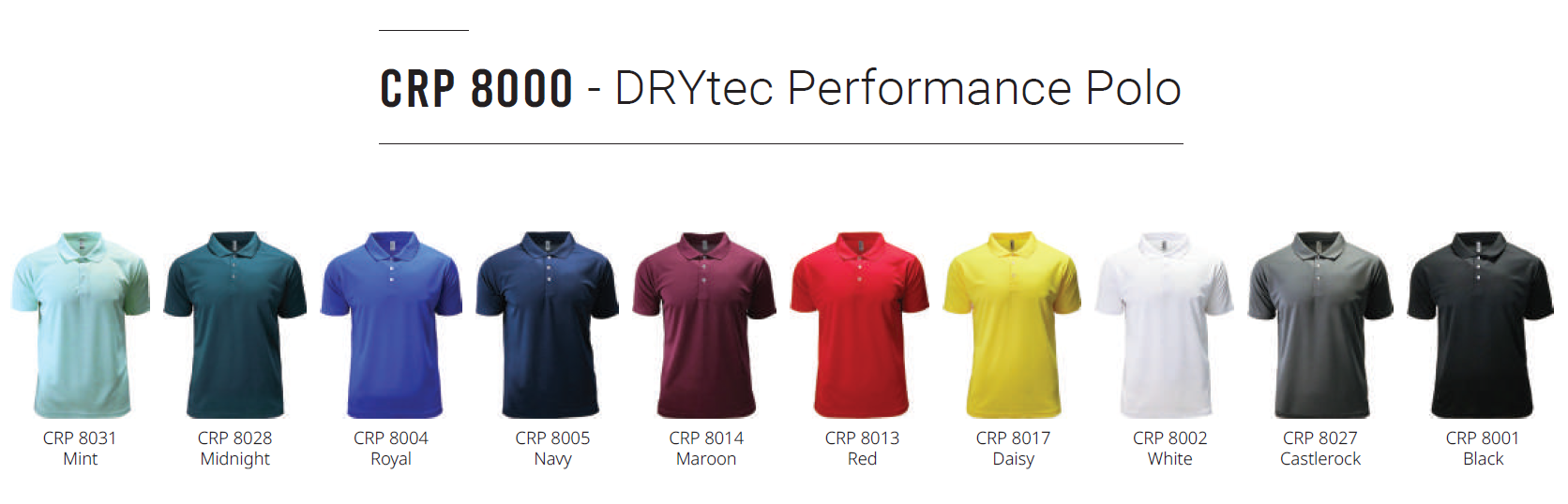CRP8000 - Crossrunner DRYtec Performance Polo 150gsm