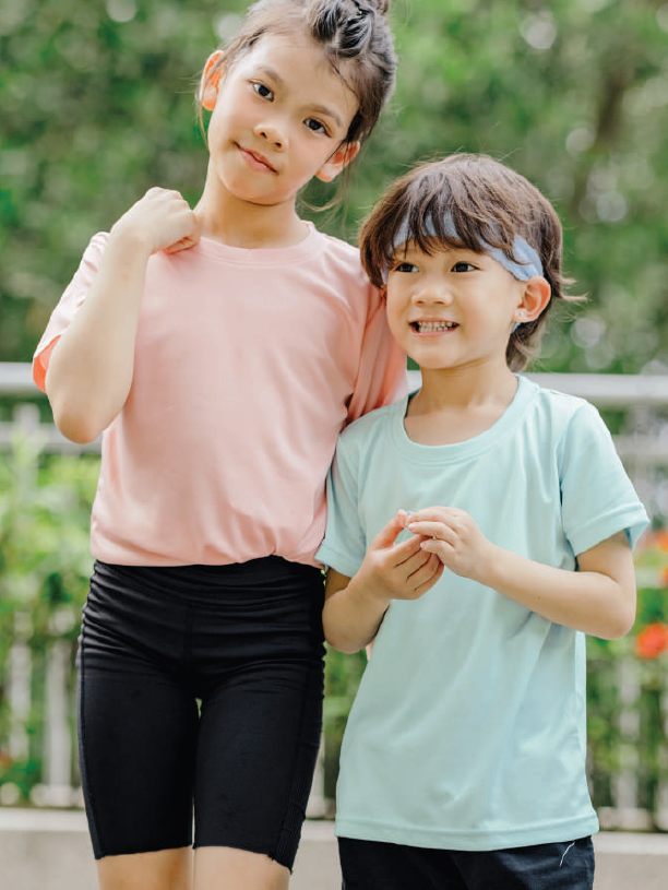 CRR7000B - Crossrunner DRYtec Youth Round Neck Tee 100% Performance Pindot 130gsm