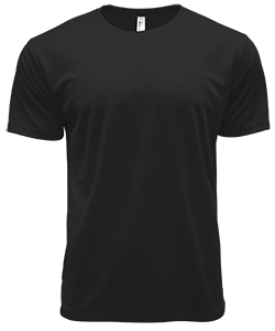 CRR7000B - Crossrunner DRYtec Youth Round Neck Tee 100% Performance Pindot 130gsm