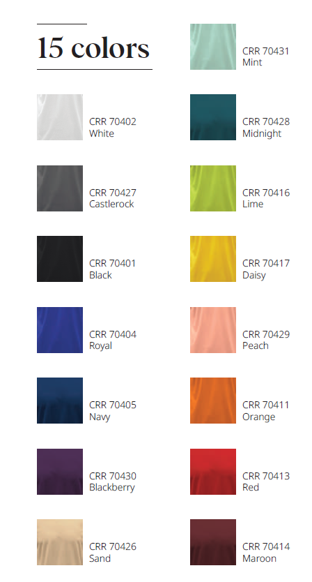 CRR70400 - Crossrunner DRYtec Unisex Long Sleeve Round Neck Tee 100% Performance Pindot 130gsm