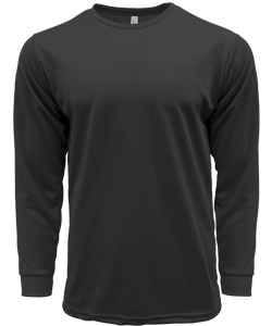 CRR70400 - Crossrunner DRYtec Unisex Long Sleeve Round Neck Tee 100% Performance Pindot 130gsm