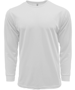 CRR70400 - Crossrunner DRYtec Unisex Long Sleeve Round Neck Tee 100% Performance Pindot 130gsm