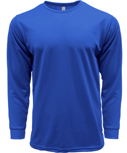 CRR70400 - Crossrunner DRYtec Unisex Long Sleeve Round Neck Tee 100% Performance Pindot 130gsm