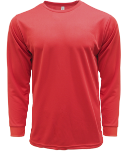 CRR70400 - Crossrunner DRYtec Unisex Long Sleeve Round Neck Tee 100% Performance Pindot 130gsm