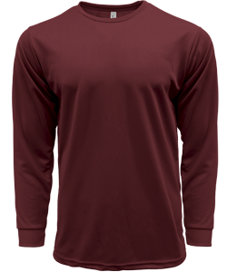CRR70400 - Crossrunner DRYtec Unisex Long Sleeve Round Neck Tee 100% Performance Pindot 130gsm