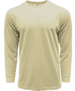 CRR70400 - Crossrunner DRYtec Unisex Long Sleeve Round Neck Tee 100% Performance Pindot 130gsm