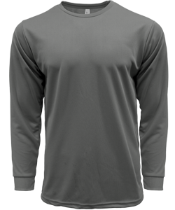 CRR70400 - Crossrunner DRYtec Unisex Long Sleeve Round Neck Tee 100% Performance Pindot 130gsm