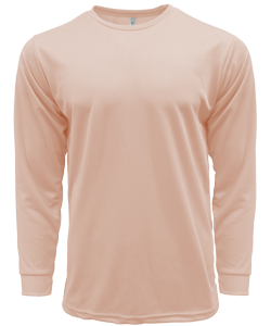 CRR70400 - Crossrunner DRYtec Unisex Long Sleeve Round Neck Tee 100% Performance Pindot 130gsm