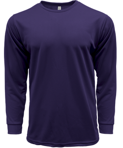 CRR70400 - Crossrunner DRYtec Unisex Long Sleeve Round Neck Tee 100% Performance Pindot 130gsm