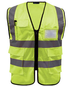 CRSV 3100 - Crossrunner Basic High Reflective Safety Vest With Pocket 120gsm