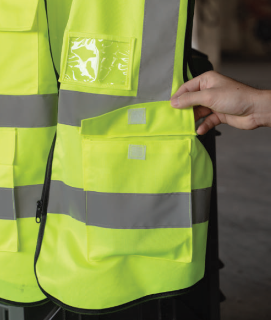 CRSV 3100 - Crossrunner Basic High Reflective Safety Vest With Pocket 120gsm