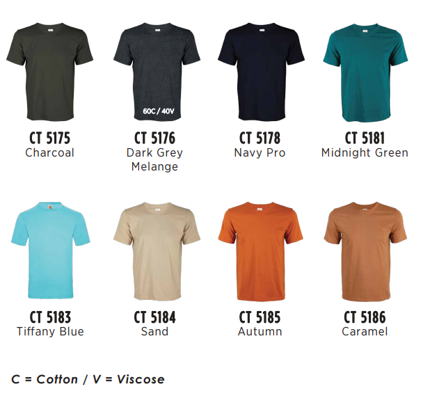 CT51 - 100%Cotton Round Neck T-Shirt - 160gsm