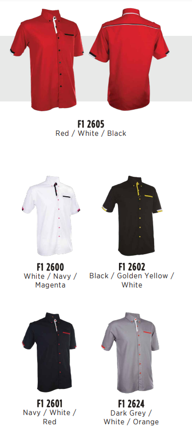 F126 - UNISEX CORPORATE UNIFORM Short Sleeve Shirt