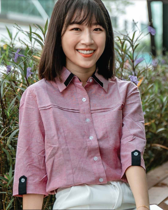 F145 - FEMALE CORPORATE UNIFORM 3/4 Sleeve Shirt