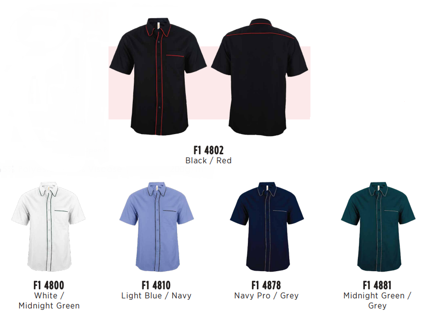 F148 UNISEX CORPORATE UNIFORM Short Sleeve Shirt 200gsm