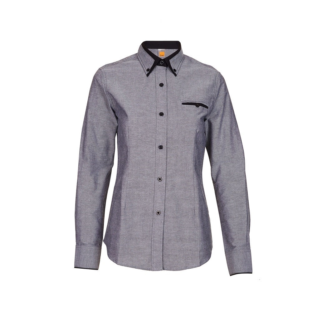 F143 - FEMALE CORPORATE UNIFORM Long Sleeve Shirt