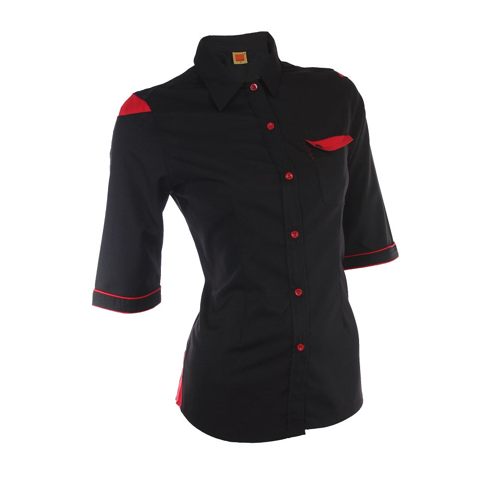 F129 - FEMALE CORPORATE UNIFORM 3/4 Sleeve Shirt
