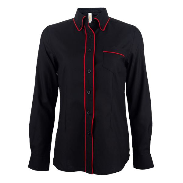F149 - FEMALE CORPORATE UNIFORM Long Sleeve Shirt 200gsm