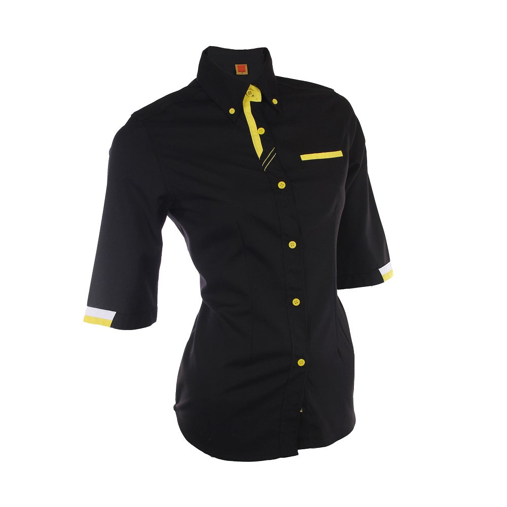F127 - FEMALE CORPORATE UNIFORM 3/4 Sleeve Shirt