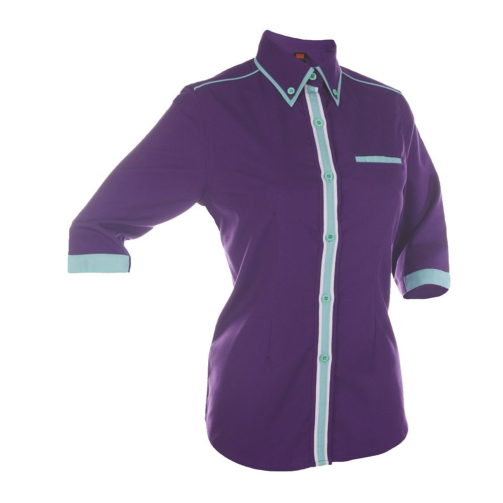 F133 - FEMALE CORPORATE UNIFORM 3/4 Sleeve Shirt
