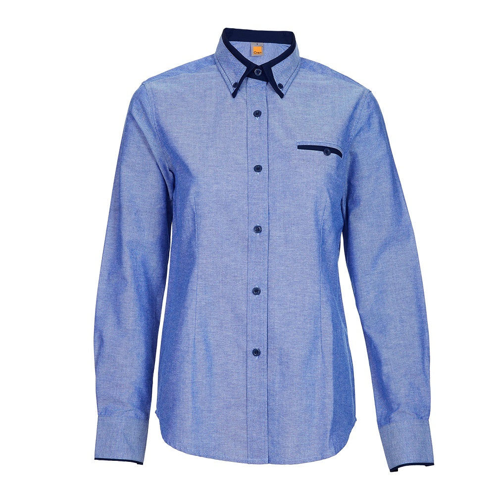 F143 - FEMALE CORPORATE UNIFORM Long Sleeve Shirt