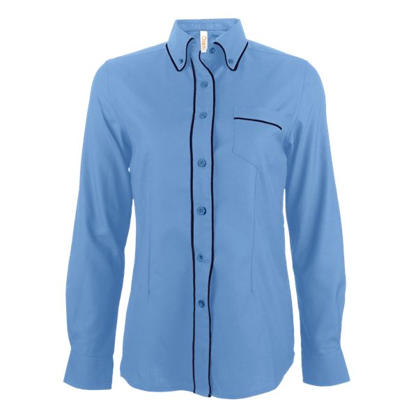 F149 - FEMALE CORPORATE UNIFORM Long Sleeve Shirt 200gsm
