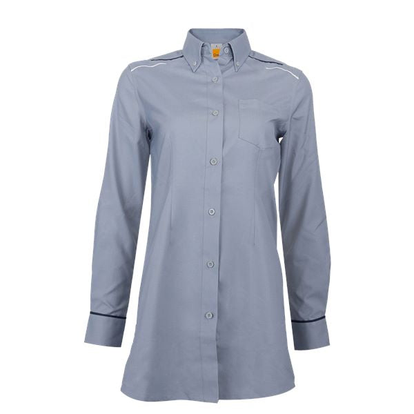 F147 - FEMALE CORPORATE UNIFORM Long Sleeve Muslimah Shirt 200gsm