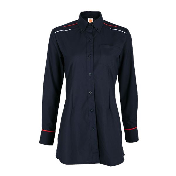 F147 - FEMALE CORPORATE UNIFORM Long Sleeve Muslimah Shirt 200gsm
