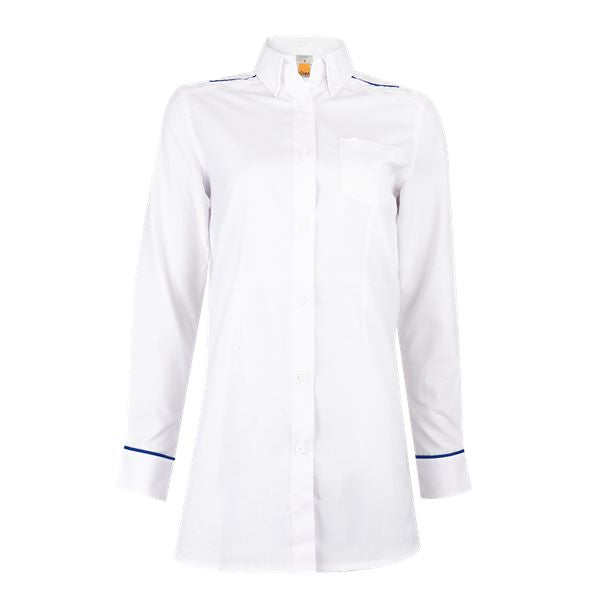 F147 - FEMALE CORPORATE UNIFORM Long Sleeve Muslimah Shirt 200gsm