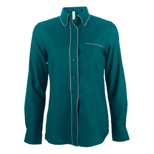 F149 - FEMALE CORPORATE UNIFORM Long Sleeve Shirt 200gsm