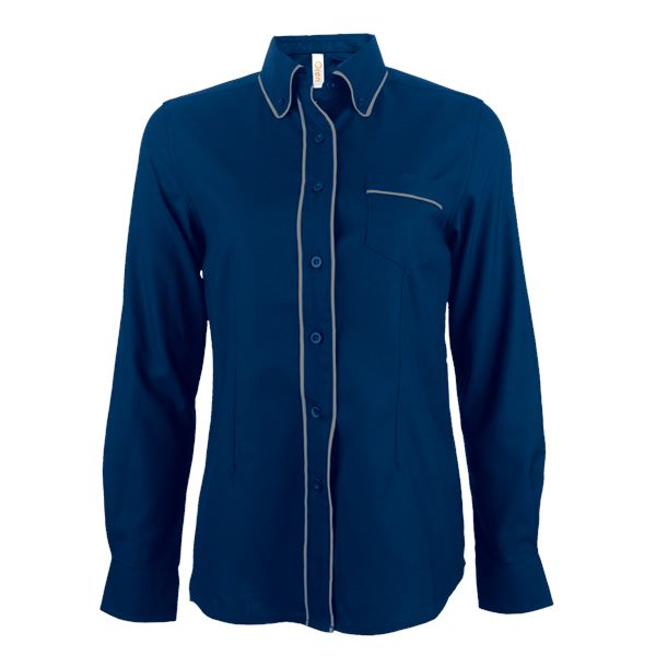 F149 - FEMALE CORPORATE UNIFORM Long Sleeve Shirt 200gsm