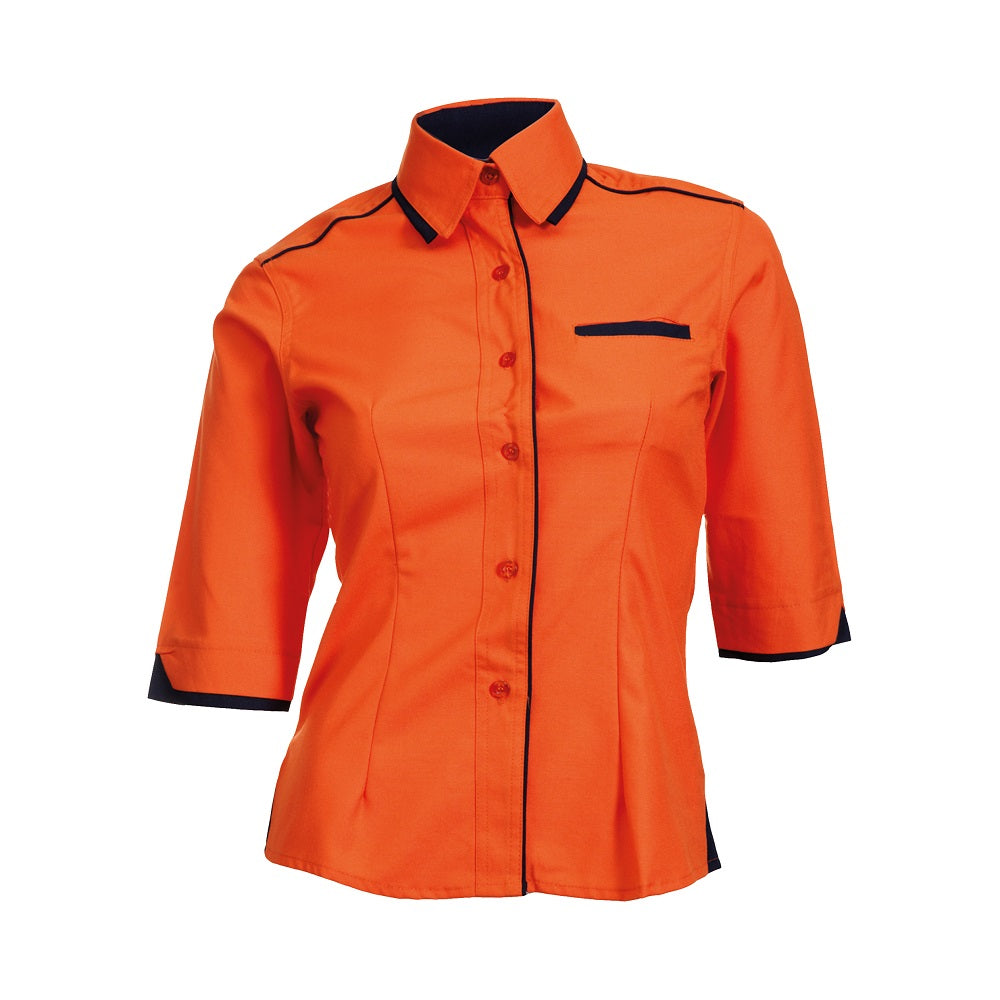 F117 - FEMALE CORPORATE UNIFORM 3/4 Sleeve Shirt