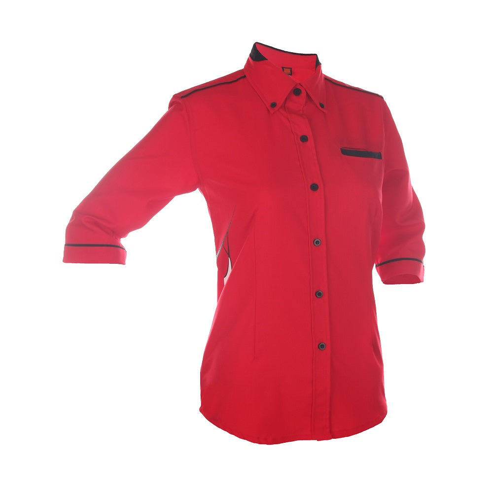 F135 - FEMALE CORPORATE UNIFORM 3/4 Sleeve Shirt